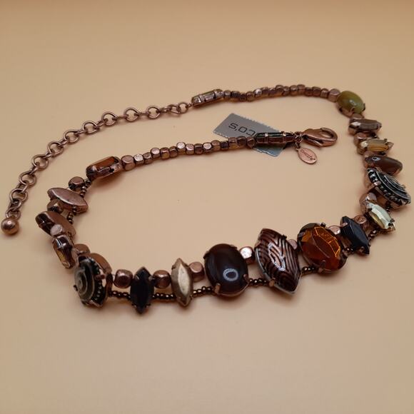 Chico's Beaded Necklace, Bronze Beads, New With Tags, 20" - Picture 5 of 14